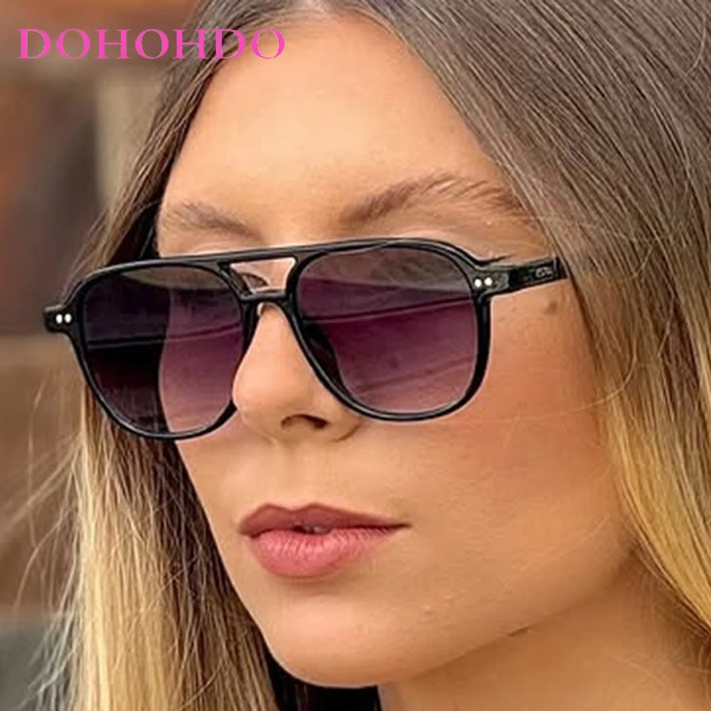 

Vintage Brand Designer Square Pilot Rivet Sunglasses Women Classic Trendy Men Shades Outdoor Driving Eyewear Ladies Lentes UV400