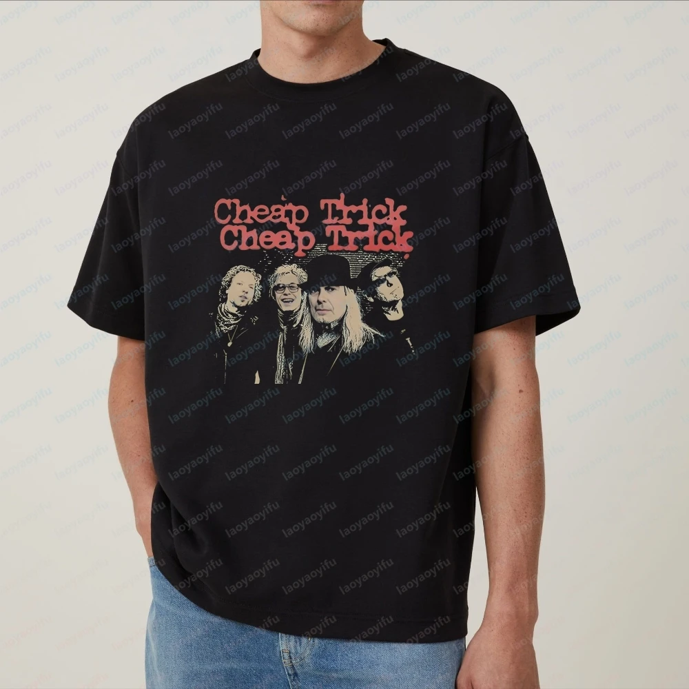 Cheap Trick Rock Band's Summer Casual Trend Short-sleeved Unisex Round-neck T-shirt for Both Men and Women