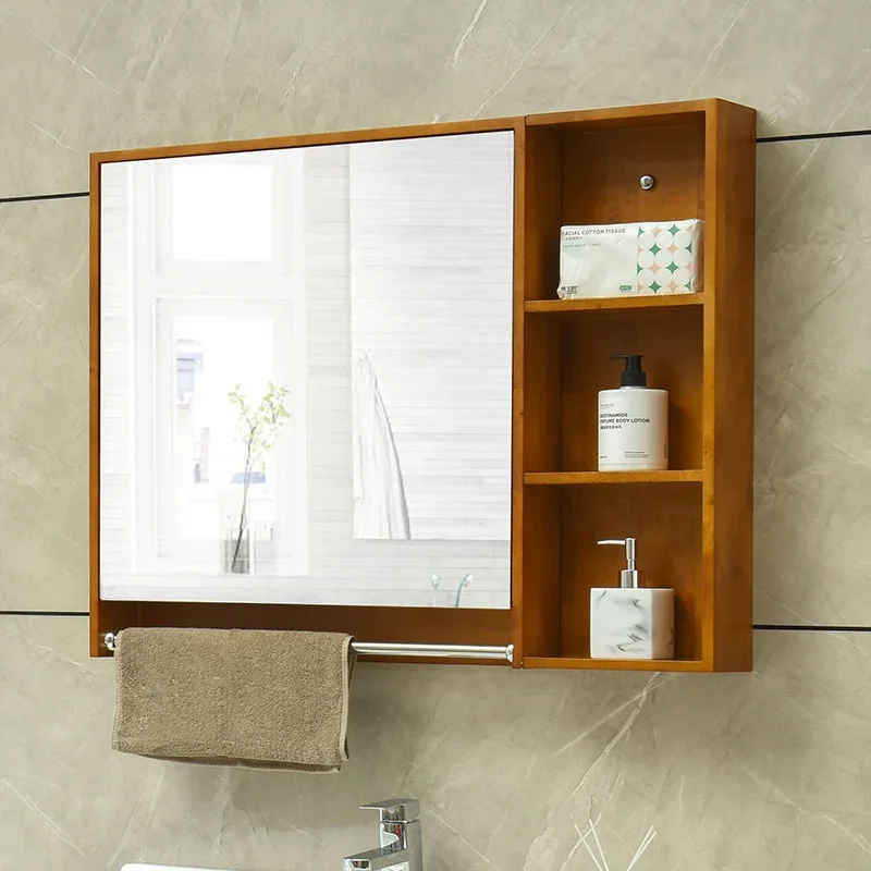 Wooden Vanity Sets Cabinets Mirror Wall Mounted Nordic Washroom Bathroom Cabinets Toilet Bedroom Mobili Da Bagno Home Furniture