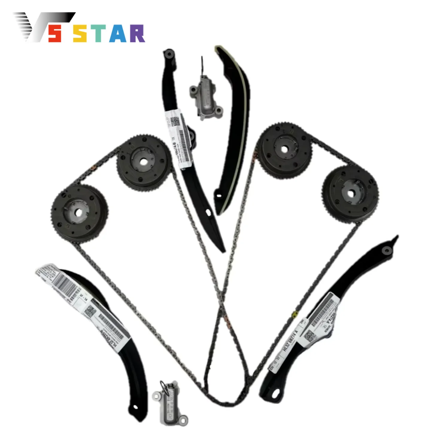 

HL3Z6268A HL3Z6B274A HL3Z6B274B High Quality Chains Guides Tensioners Phasers Kit For 2017-2024 Ford F150 3.5L Ecoboost XLB-1184