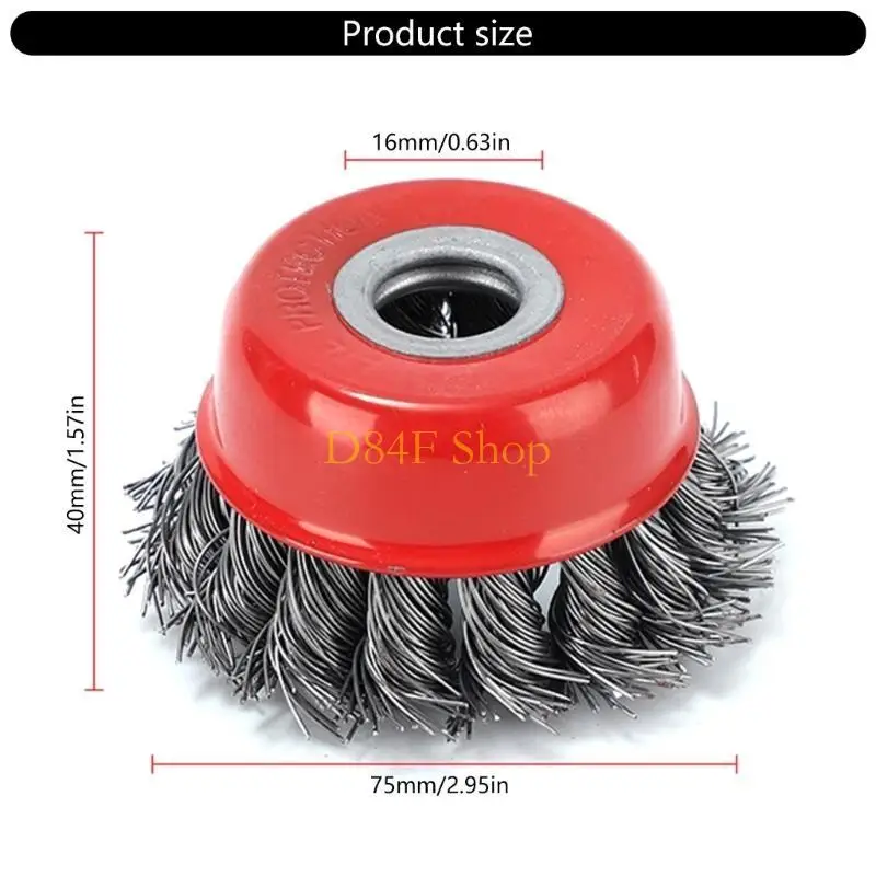 

D84F Steel Wire Wheel Brush Polishing Ball for Professional Metal and Car Maintenance