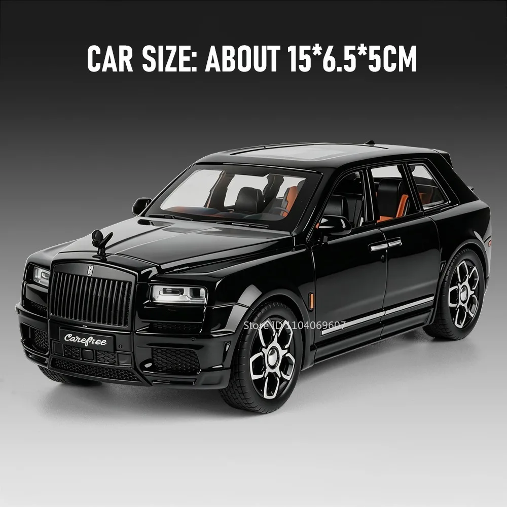 1:32 Rolls-Royce Cullinan Silver Spur Model Speelgoedauto's, Metalen Spuitgietmodel, Rubberen Banden, Deuren Openbaar, Geluid & Licht, Prachtige Automodellen