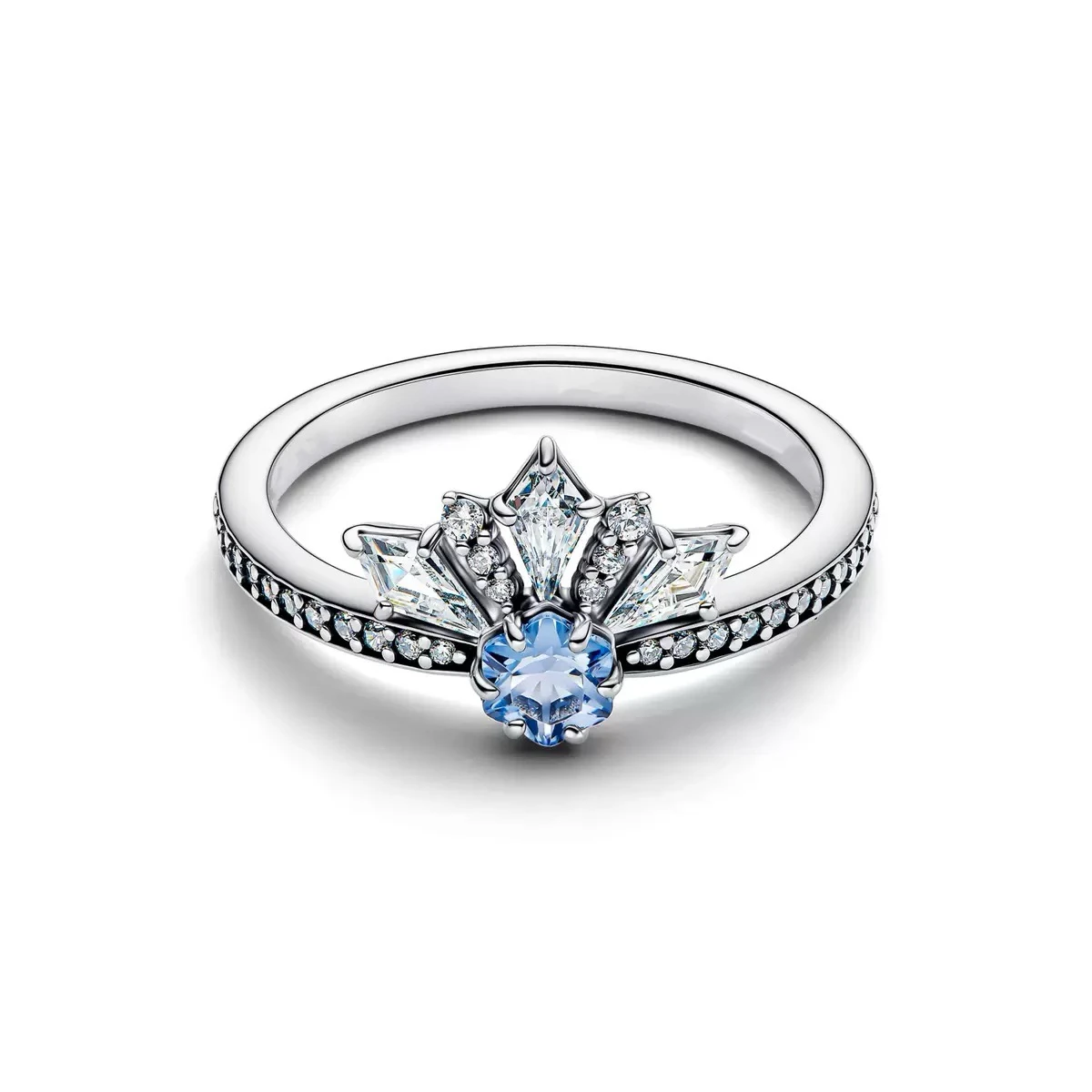 Perlenring 2026 S925 Reines Silber Funkelnder Schneeflockenring Kreuzring Damenschmuck Besondere Geburtstagsgeschenke – Detail 5