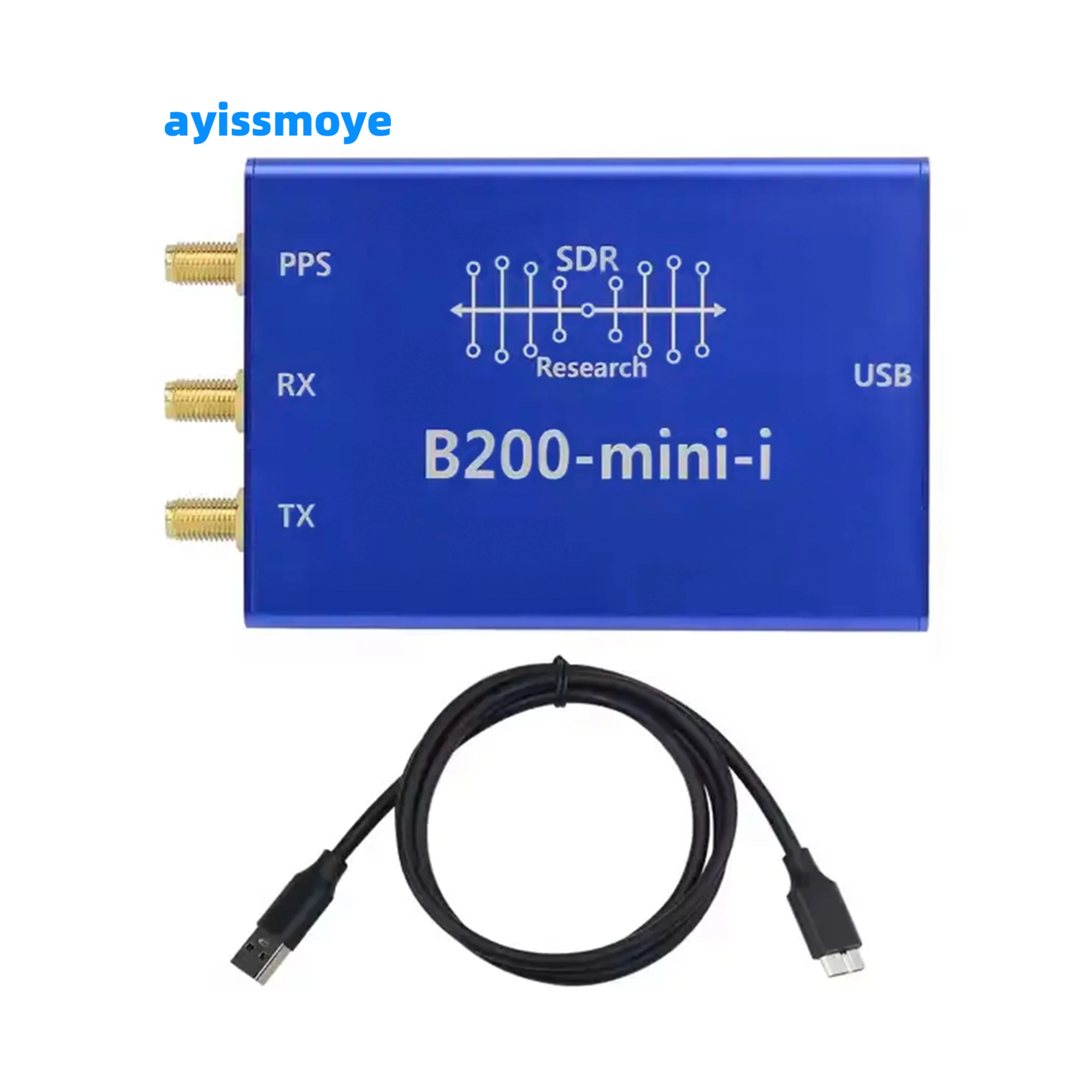 

USRP-B200-mini UHD программное обеспечение с открытым исходным кодом, радио SDR, комплекты платформ для разработки, 50 М-6 ГГц, AD936x, тип радиочастотного приемопередатчика