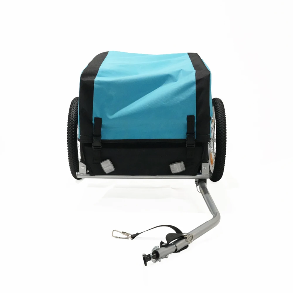 Foldable Fabric Bicycle Cargo Trailer with Adjustable Design for Camping Pet Dog Luggage Carry Bike Dog Trailer