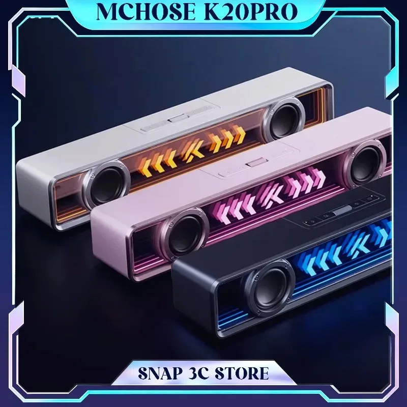 

Игровая колонка MCHOSE K20Pro для ПК, RGB, Bluetooth 5.3, проводная, HiFi стерео, с подсветкой, для ноутбуков и геймеров