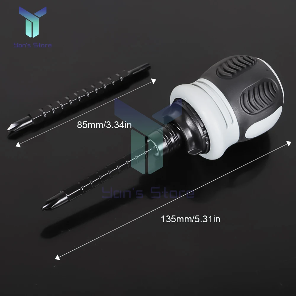 Ratchet Dual-purpose Screwdriver Set Multi-function Screwdriver Head Combination Mini Screwdriver Telescopic Combination Tool