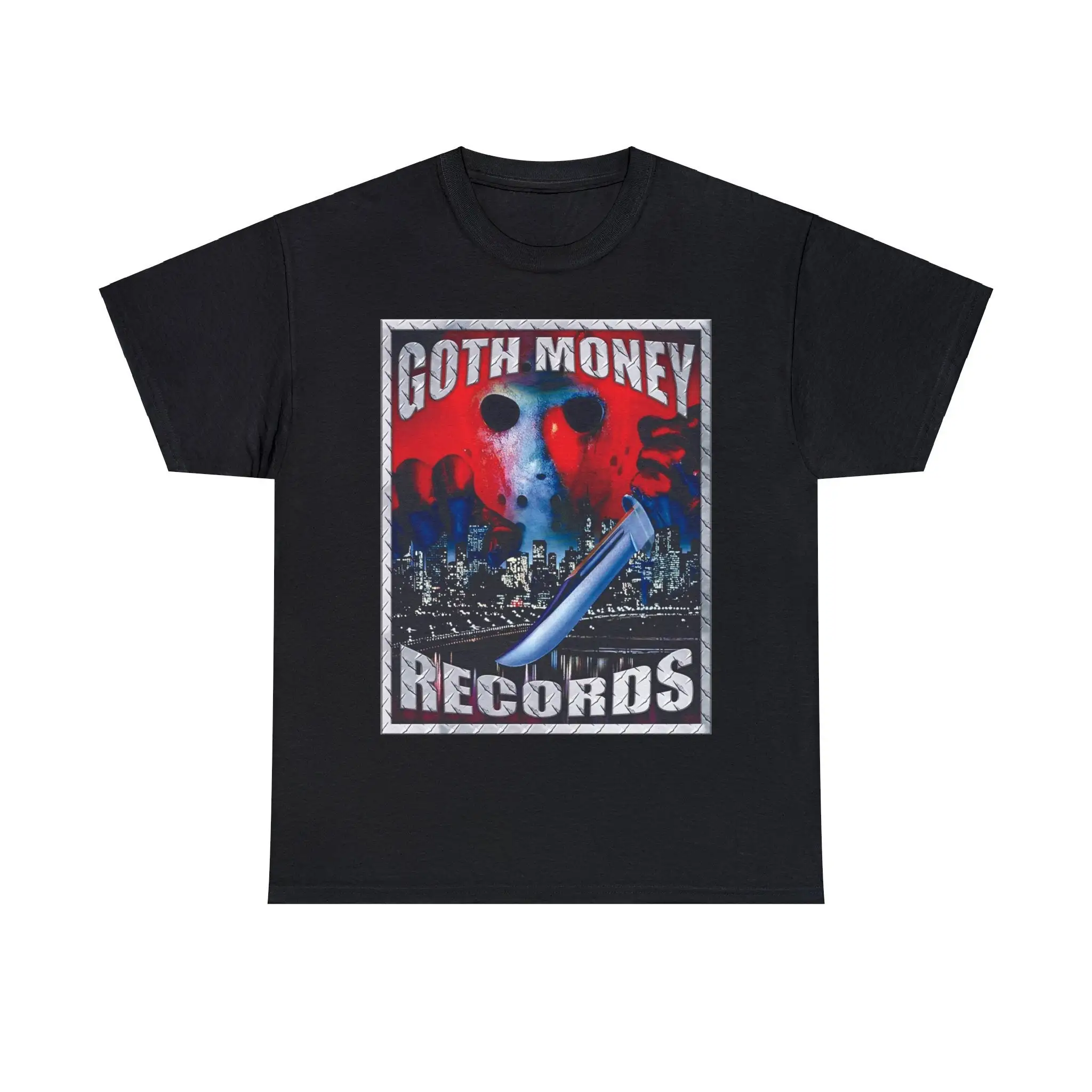 Goth Money Records Jason Logo T Shirt Black Kray Sickboyrari Y2K