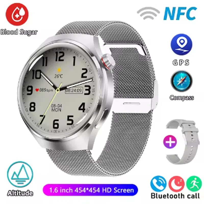 

For OPPO Find N2 GPS NFC Smart Watch Men 360*360 AMOLED Screen Heart rate Bluetooth Call IP68 Waterproof Man Smartwatch 2024