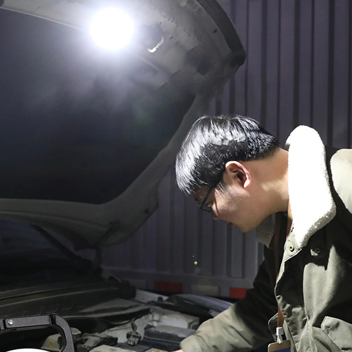 NEW COB Work Light 4 Modes LED Repairing Light 500mAh USB Rechargeable Camping Light with Hanging Hook IPX4 Waterproof