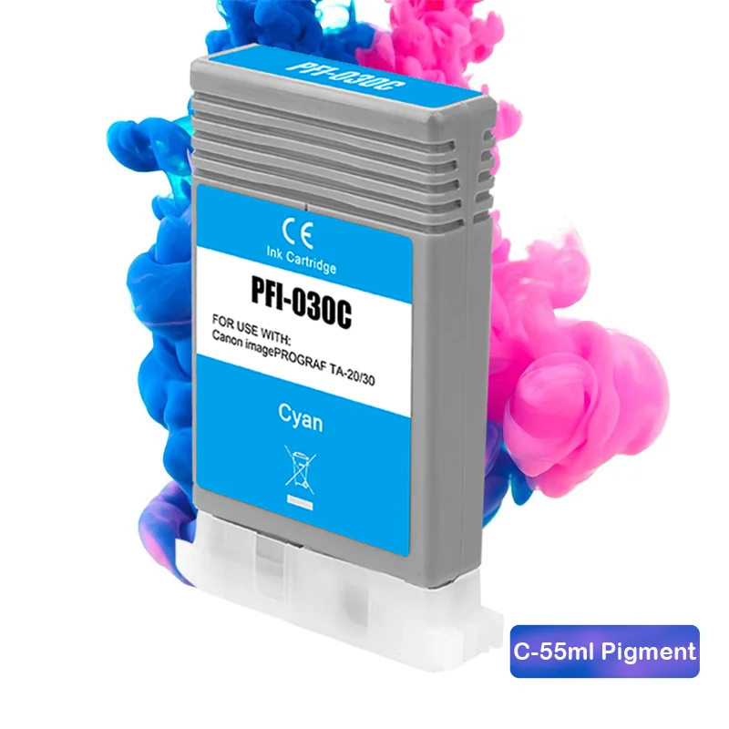 PFI-030 PFI 030 PFI030 cartuccia di inchiostro compatibile 55 ml/pz per Canon TA20 TA30 TA 20 30 stampante sostituibile cartouch remplacos ables