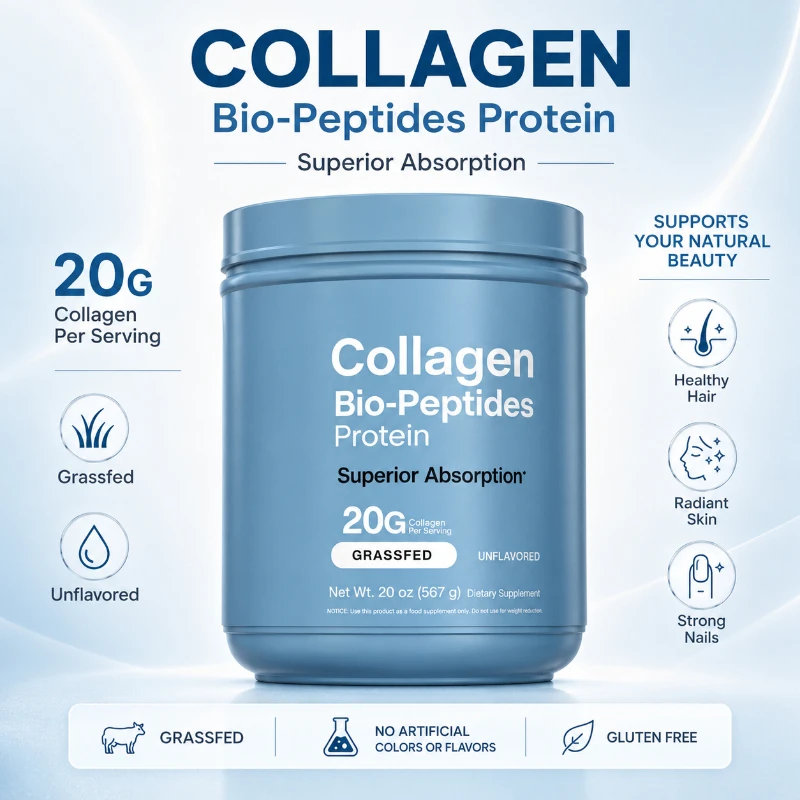 Collagen Powder 22oz Hair Skin Nails Superior Absorption Grassfed Supplement Advanced with 18 Essential Amino Acids