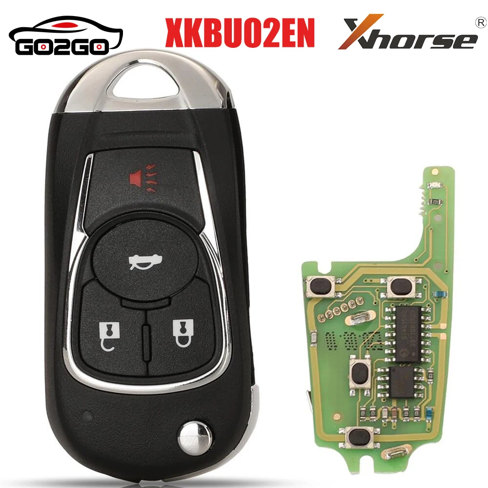 Xhorse  VVDI XKBU02EN 4 Button 3+1 Button Remote Universal Remote Control For Buick For GM Type Full Key