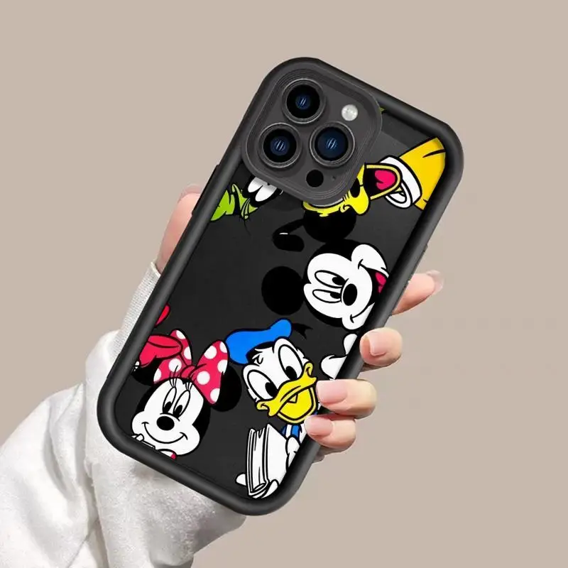 Mickey Minnie Donald Duck Case For Apple iPhone 15 11 13 14 Pro Max 12 Silicone 15 Plus 11Pro Soft Phone Cover