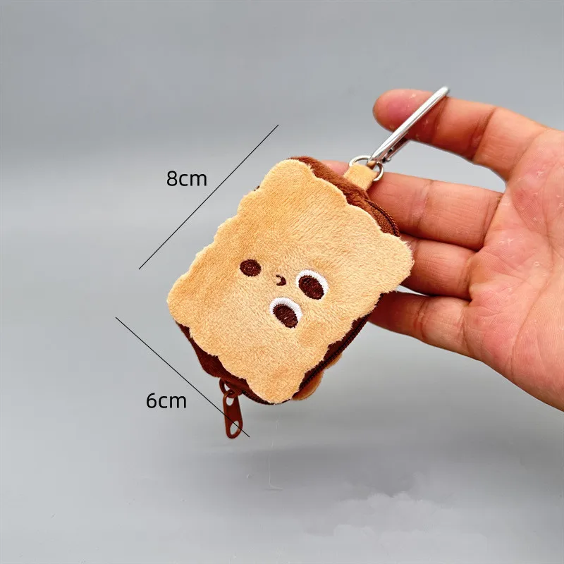 Capybara-Plüsch-Geldbörse, Stoff-Aufbewahrungstasche im minimalistischen Stil, ohne Druckkante, bezaubernder Rucksack-Anhänger für Kopfhörer und Datenkabel – Detail 10