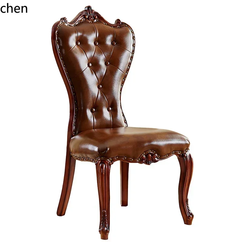 DSA  solid wood armrest chair backrest soft bag negotiation dining chair study home computer chair