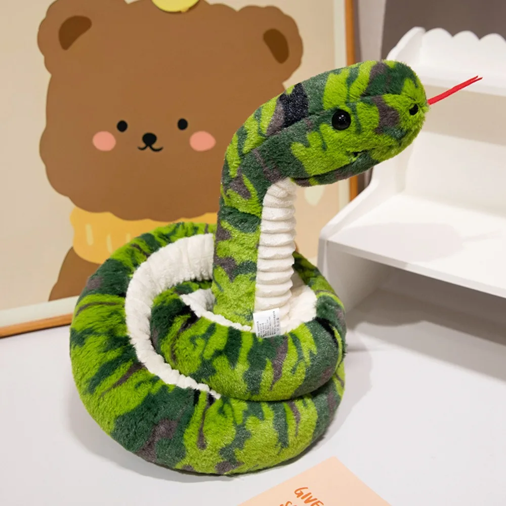 

Sticking Tongue Snake Plush Toy Coiled Stuffed Animal Boa Plush Doll Long Colorful Boa Snake Stuffed Toys Birthday Gift