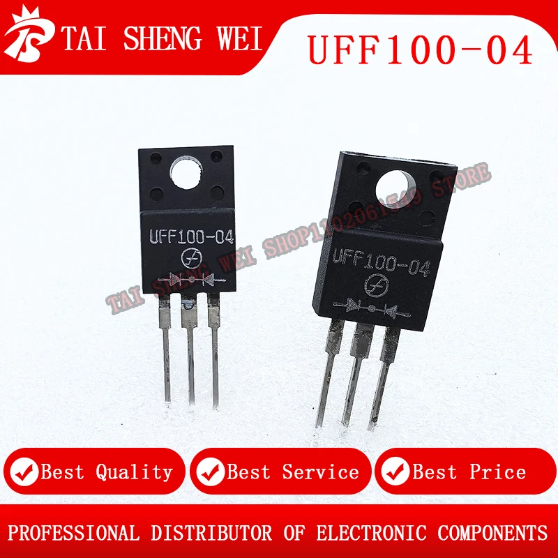 5 pcs of brand new UFF100-04 TO-220F UFF100 TO-220F UFF100-04 40V 100A