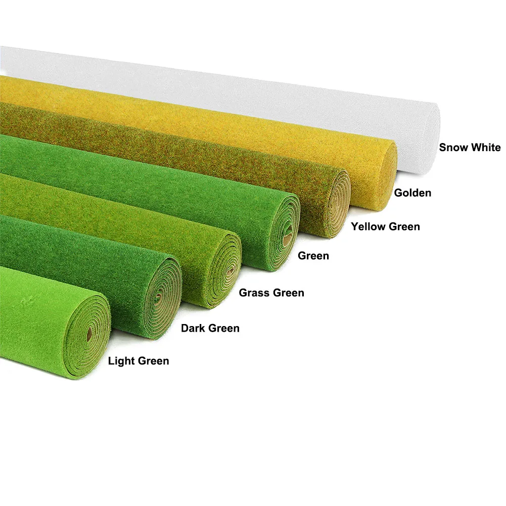 Evemodel Landscape Grass Mat Various Size Simulation Model Turf Artificial Lawn Model Trains Layout Scenery Diorama