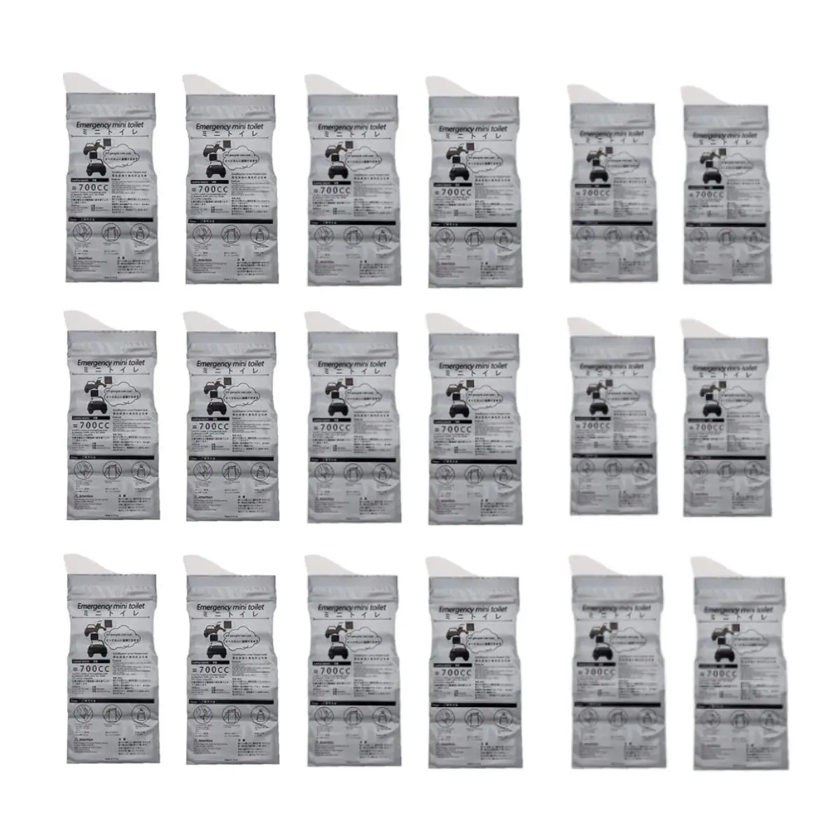 Disposable Urine Bag 18Pcs Pee Bags for Travel for Women/Men 700ML Emergency Portable Urinal Bag and Vomit Bags Unisex