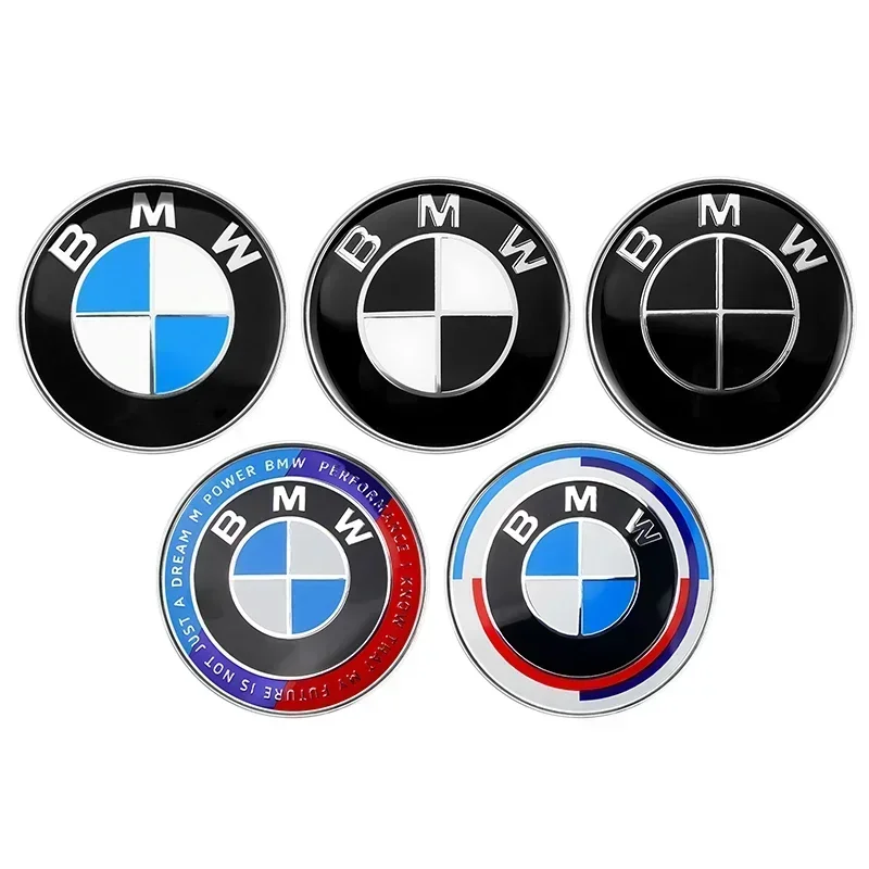 4pcs 56mm Car Wheel Center Cap Logo Hub Badge Rims Cover For BMW E46 E38 E60 E90 E93 F20 F30 X3 X5 Blue White Black Anniversary