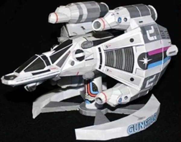 The Last Starfighter Battle ship 3D Paper model kit Toy Kids Gifts