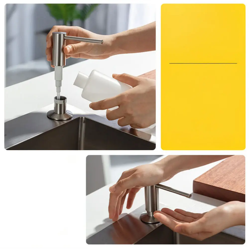 Kitchen Sink Soap Dispenser Brass Pump For For Xiju Extension Tube Kit Detergent Applicator Sink Countertop Hardware