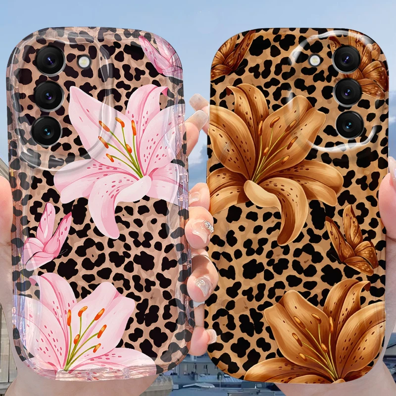 Wild Style Leopard Print Case for Samsung Galaxy A50 A50S A37 A36 A35 A34 A32 A26 A25 A24 4G A23 A21S A20S A17 A16 5G A15 Cover