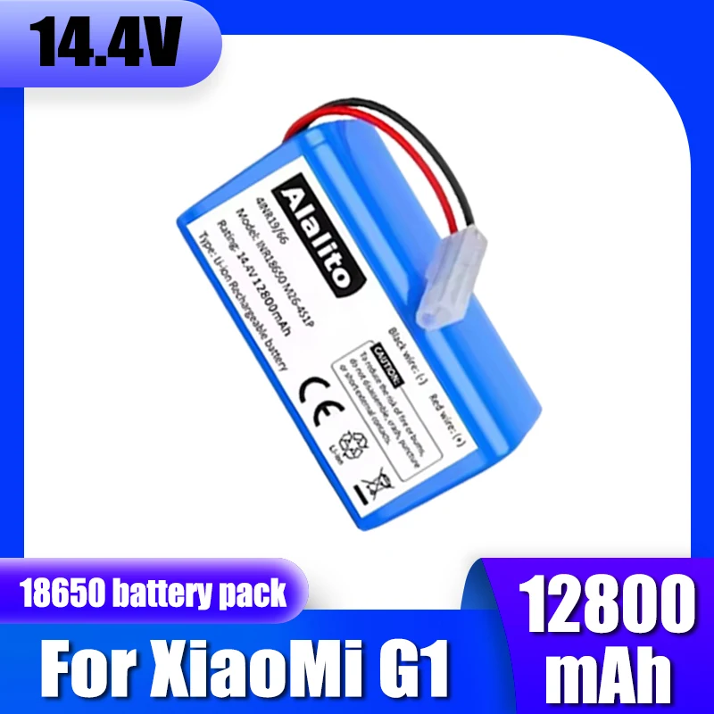 14.4V 9800mAh lithium-ion battery pack for Xiaomi Robot Vacuum Cleaner Essential G1 MJSTG1, SKV4136GL R30 R35
