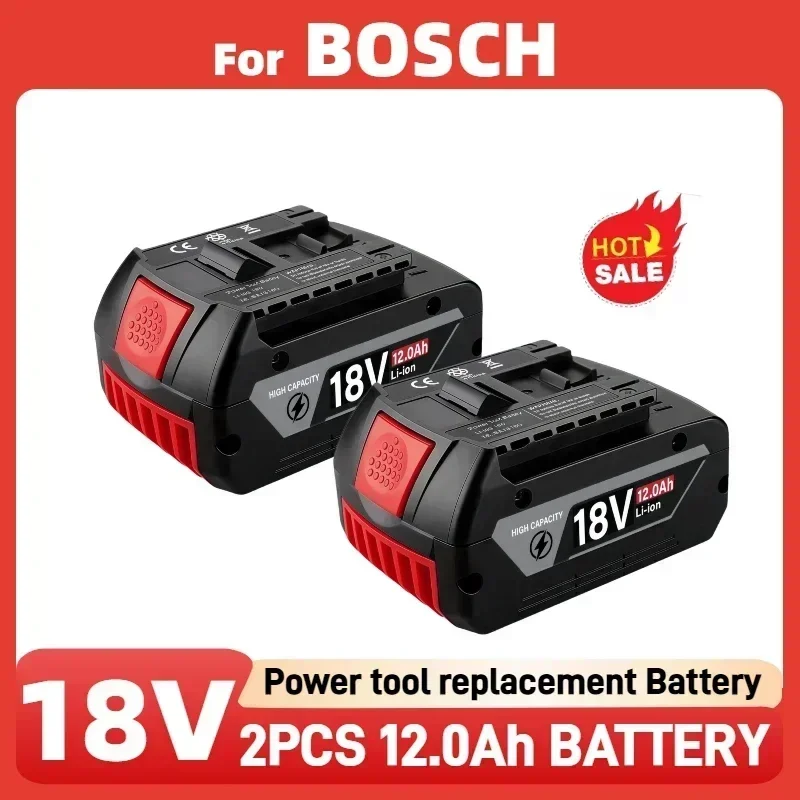 Original 18V Battery 8.0/10.0/12.0Ah for Bosch Drill 18V Rechargeable Li-ion Battery BAT609, BAT609G, BAT618, BAT618G, BAT614✈✈