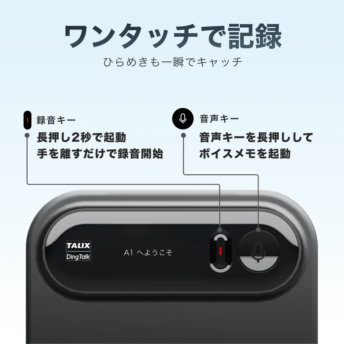 TALIX & DingTalk A1 AI Assistant, AI Voice Recorder, Call