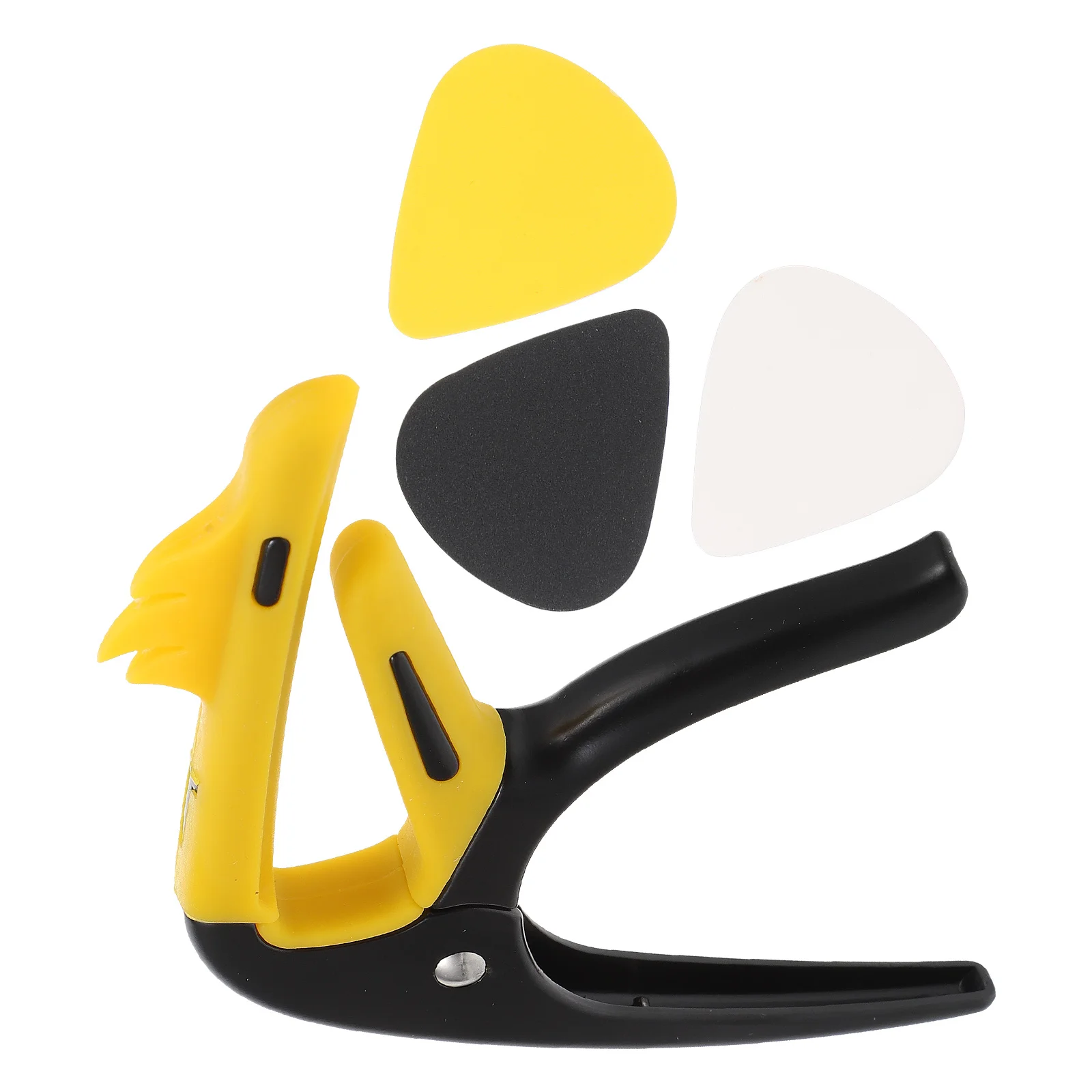 

Guitar Capo Practical Tuning Accessory Durable Lightweight Easy Adjust Folk Guitar Picks Long Lasting Zinc Alloy Capo