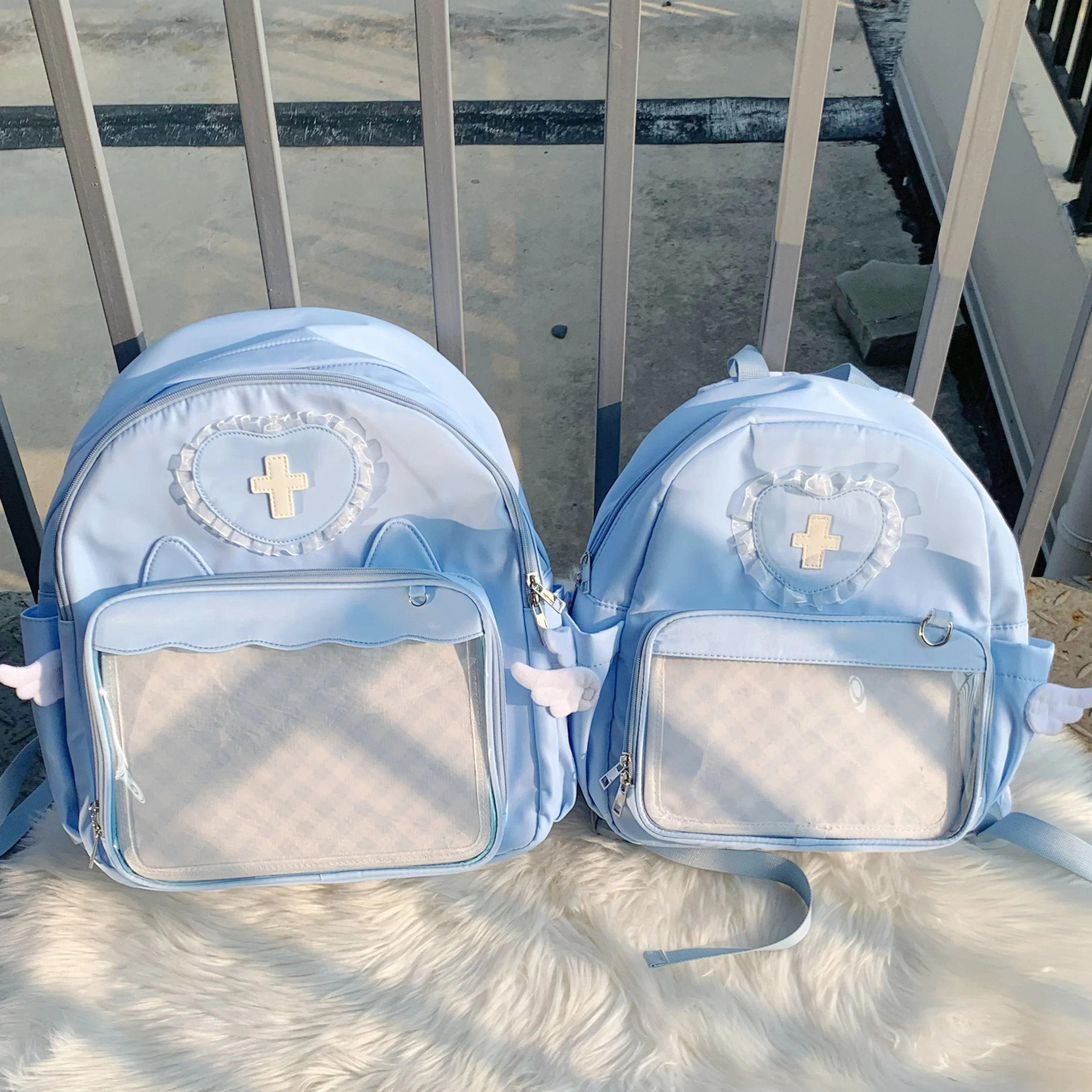 Y2K Subculture Japanese Original Landmine-Shaped Pain Bag Large Capacity Medical Style Daily Commuting Backpack Pain Bag
