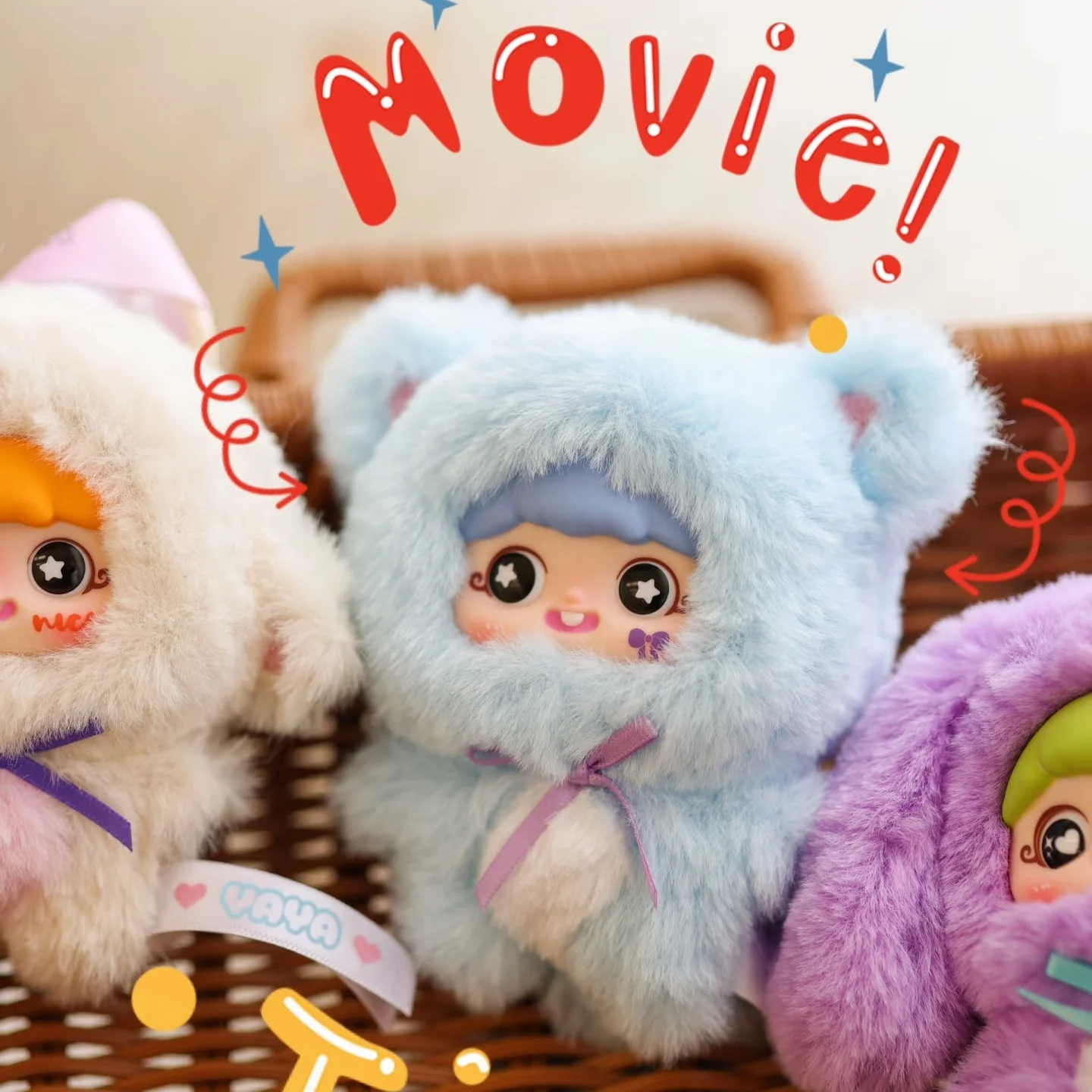 

New Original Spot Babythree Yaya One Year Old Trendy Play Blind Box Cartoon Bag Pendant Desktop Decoration Toy Surprise Gift