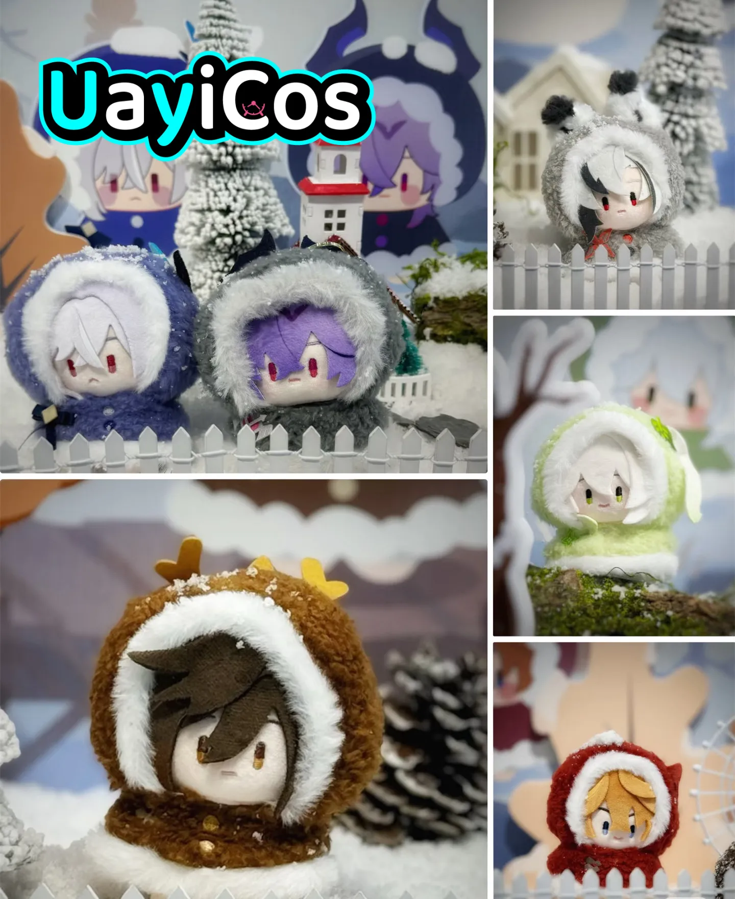 

In Stock Original Genshin Impact Skirk Tartaglia Durin Stuffed Plushies Doll Clothes Keychain Bag Play in the snow series Ani