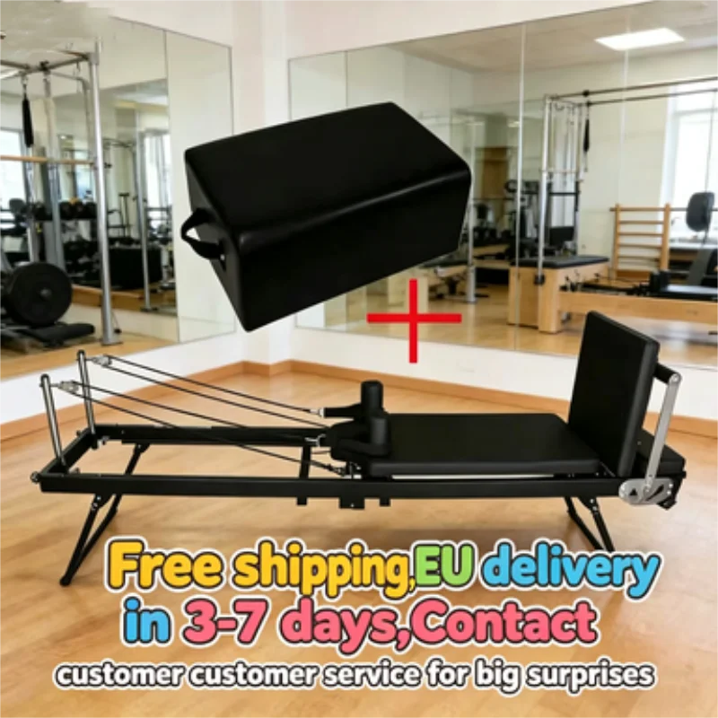 Grand équipement de Pilates pliable, lit de yoga pour le renforcement du tronc, machine de Pilates en acier ABS pour la perte de poids à domicile