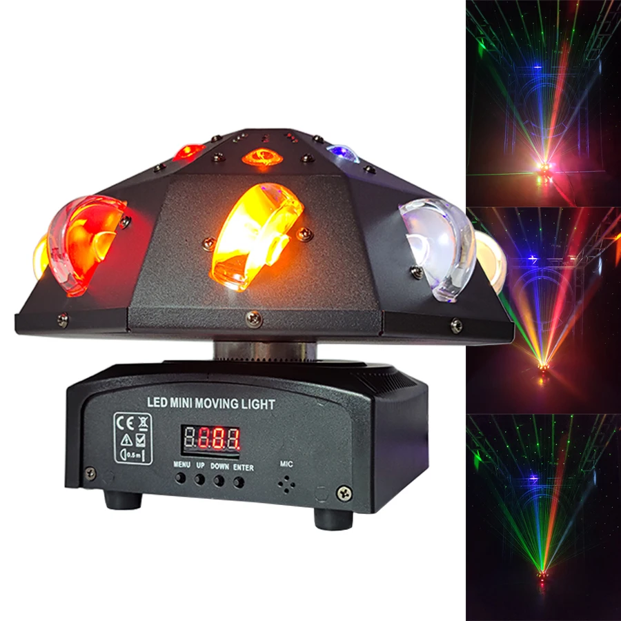 New beam laser light colorful rotating dyeing strobe light with mushroom light disco DJ bar club music restaurant stage lighting