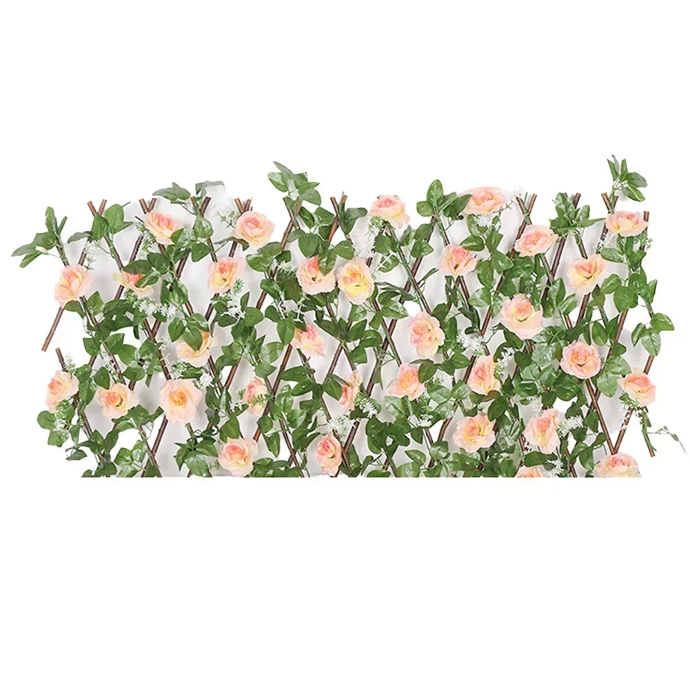 

Artificial Flower Wall Panel Background Garden Fence Vine Privacy Fence Wall Hedge Floral Background Hedge Home Yard Decoration