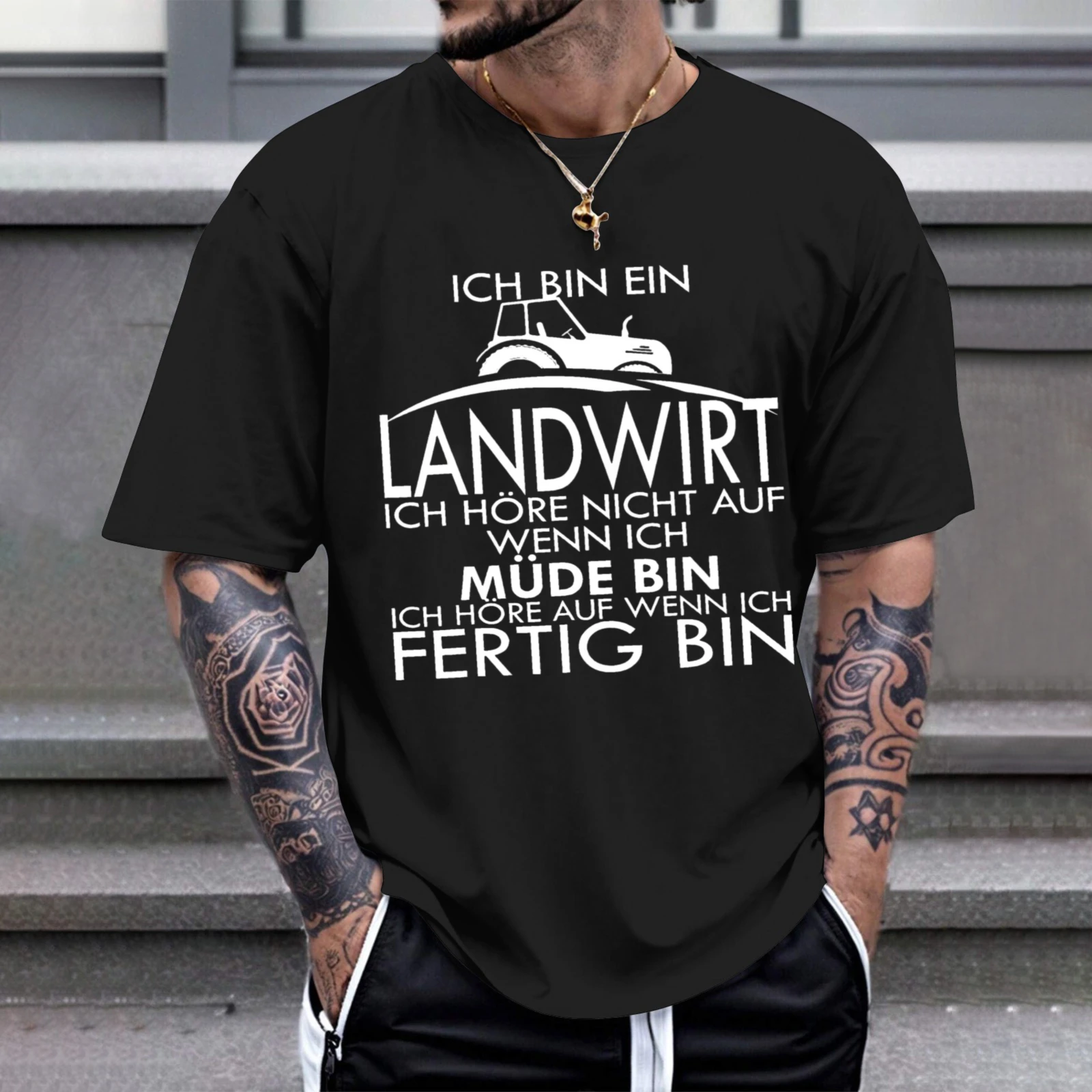 Herren-T-Shirt „Ich Bin Ein Landwirt“, perfekt für Freizeitkleidung, Partys und Karneval-Outfits