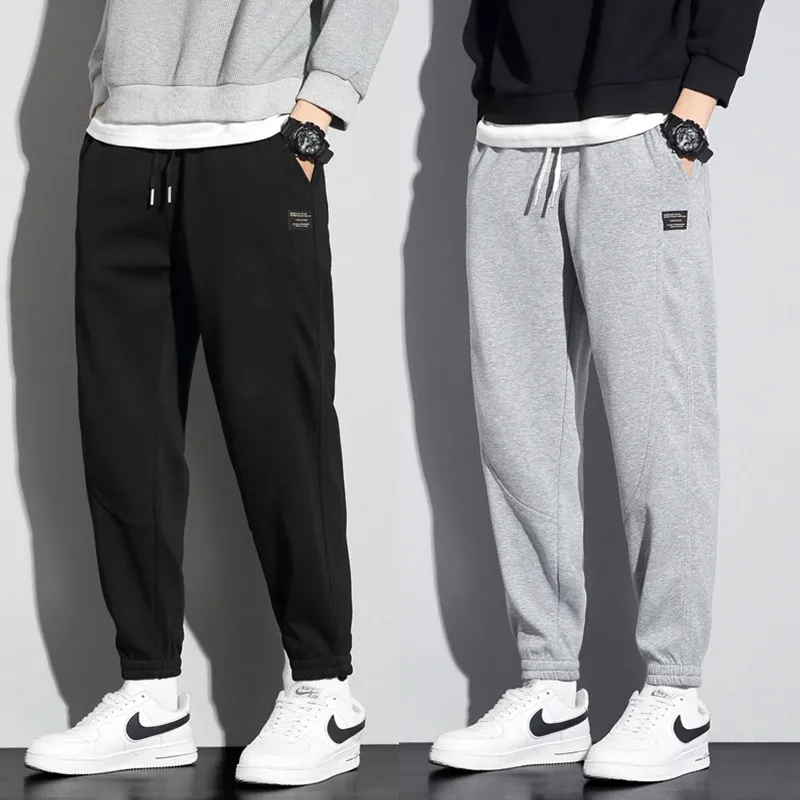 

Men's Fce Lined Trousers Casual Loose Fit Workwear Long Pants Autumn Winter New Sle Warm Trendy Brand Youth ular Sle