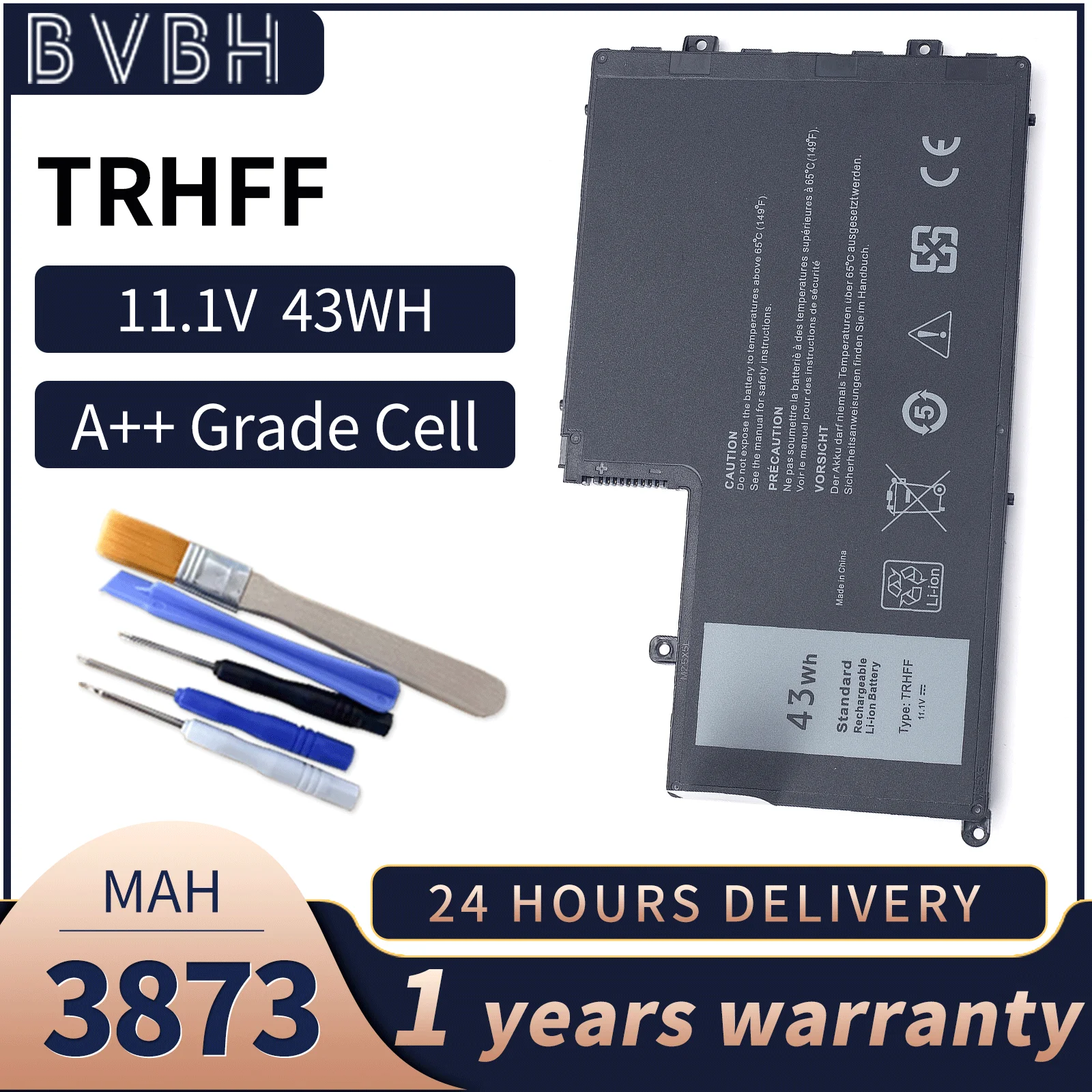 

TRHFF Laptop Battery For Dell Inspiron 14 5445 5447 5448 15 5542 5543 5545 5547 5548 5557 Latitude 3450 3550 Series 43Wh 11.1V