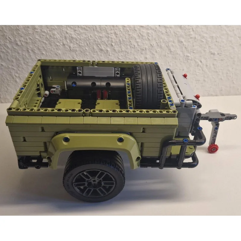MOC-220908 Building Blocks 42110 Tractor Trailer Rear Truck Model Ornament 1001PCS Children Birthday Christmas New Year Toy Gift view 4