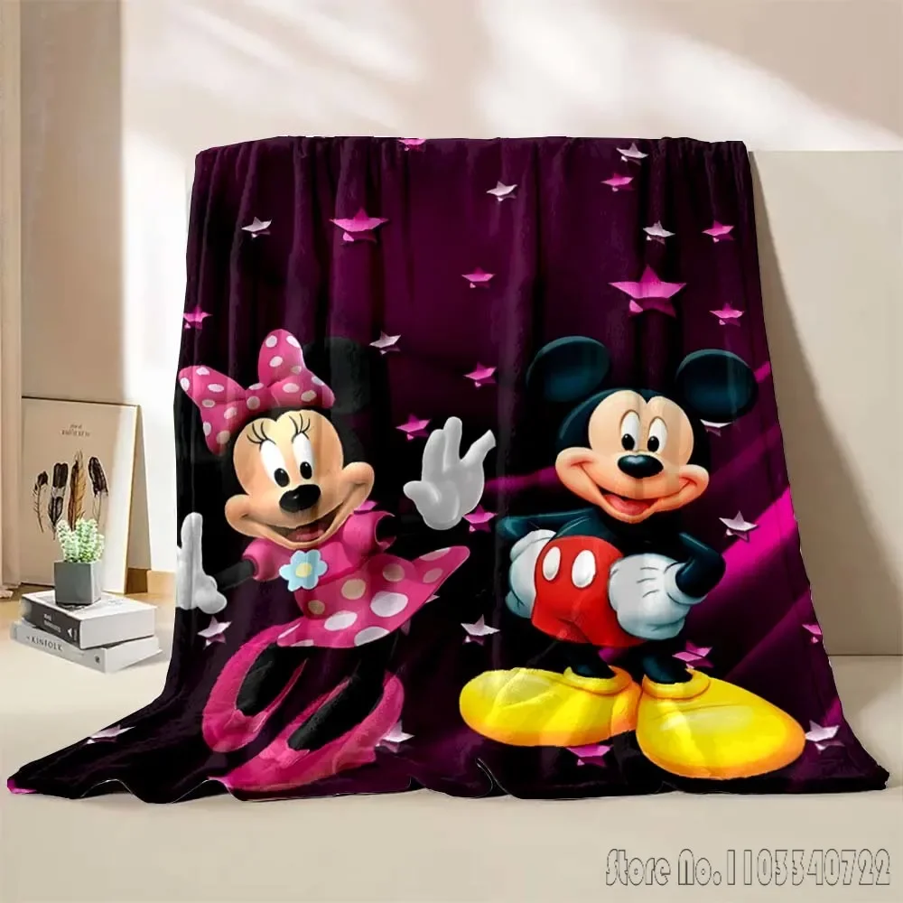 Disney Minnie Mickey Decke Cartoon Weichen, Flauschigen Werfen Kinder Erwachsene Plüsch Quilt Mädchen Kind Werfen Sommer Decke für Sofa Bett