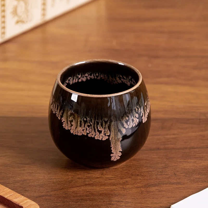 Niche Hand-Shaped Mug, Ceramic Cup, Vintage Stoneware Coffee Cup, Single-Serving Home Cup, Teacup for Brewing Tea on the Stove