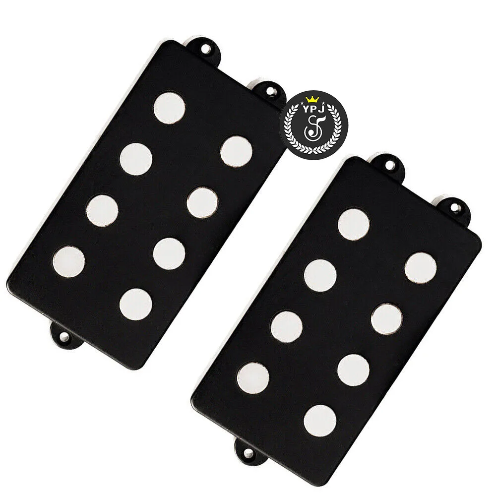 2 PCS For Music Man 4 Strings Bass Guitar Pickups Humbucker Set Magnet Ceramic Pickups for four strings Black Guitars Accessory