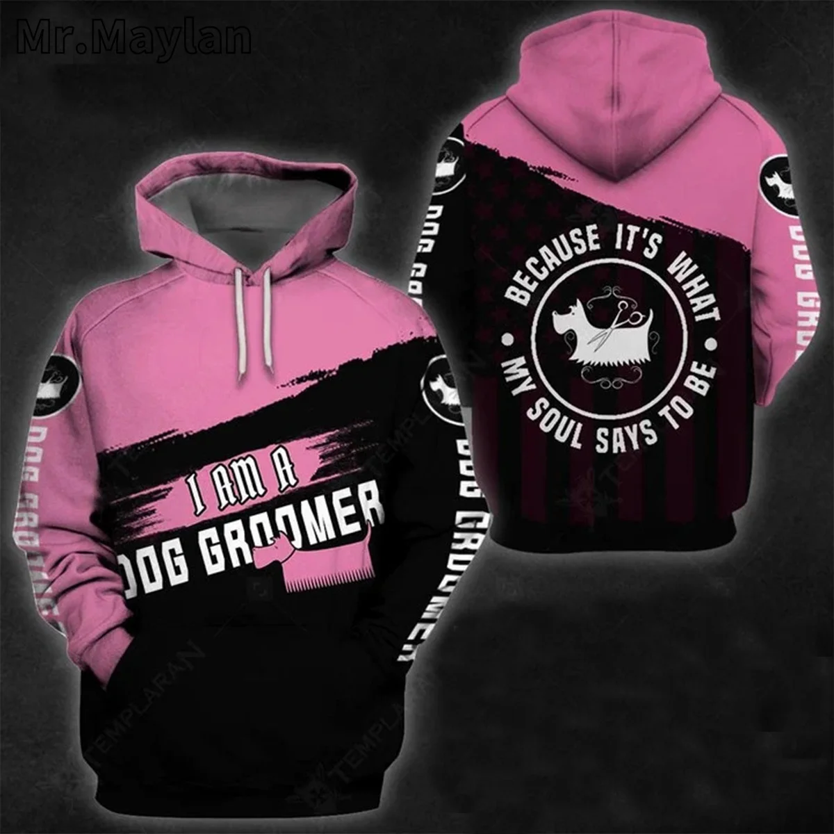 

CUSTOM DOG GROOMER UNIFORM SALON PET 3D Printed Hoodie Men/Women Sweatshirt Streetwear Zip Pullover Casual Jacket Tracksuits-123