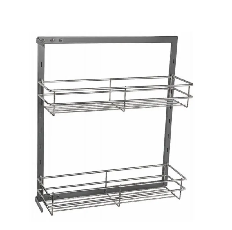 

Narrow cabinet side pull basket Kitchen side basket crevice storage shelf