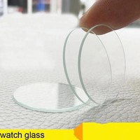 1pcs 20mm-45mm for 1mm Thickness Round Watch Glass Crystal Lens Smart Watch/Wristwatch Replacement Glass  Flat Mirror Watchmaker