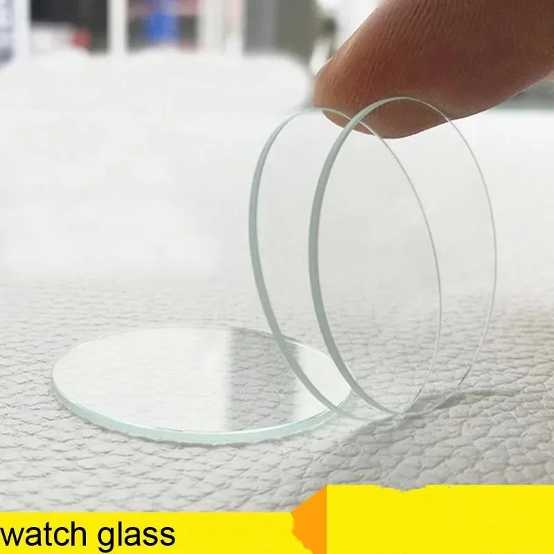 1pcs 20mm-45mm for 1mm Thickness Round Watch Glass Crystal Lens Smart Watch/Wristwatch Replacement Glass  Flat Mirror Watchmaker