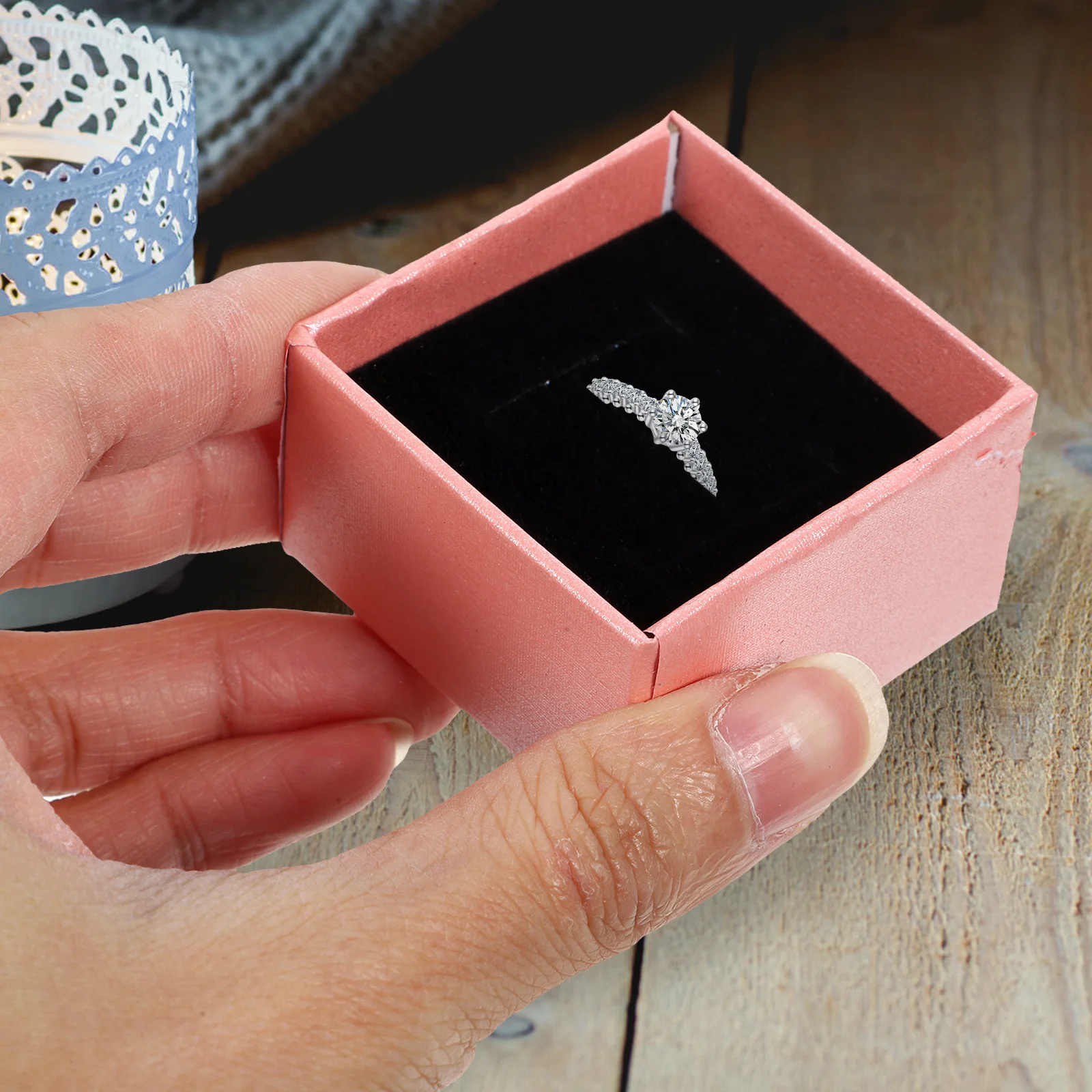 

10pcs Jewelry Boxes Bulk Necklace Packaging Box Reusable Earring Storage Cases Small Gift Containers For Women Classic